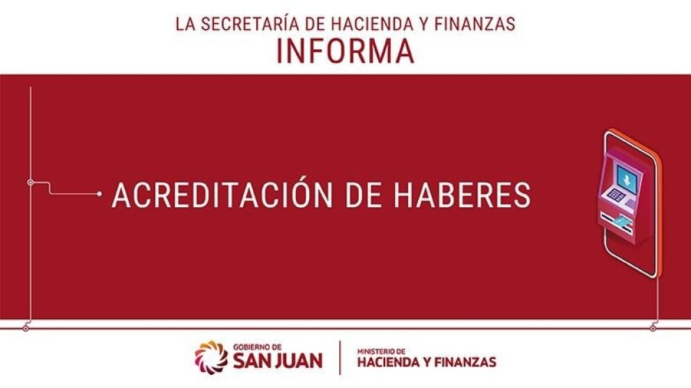 pago de haberes del Gobierno