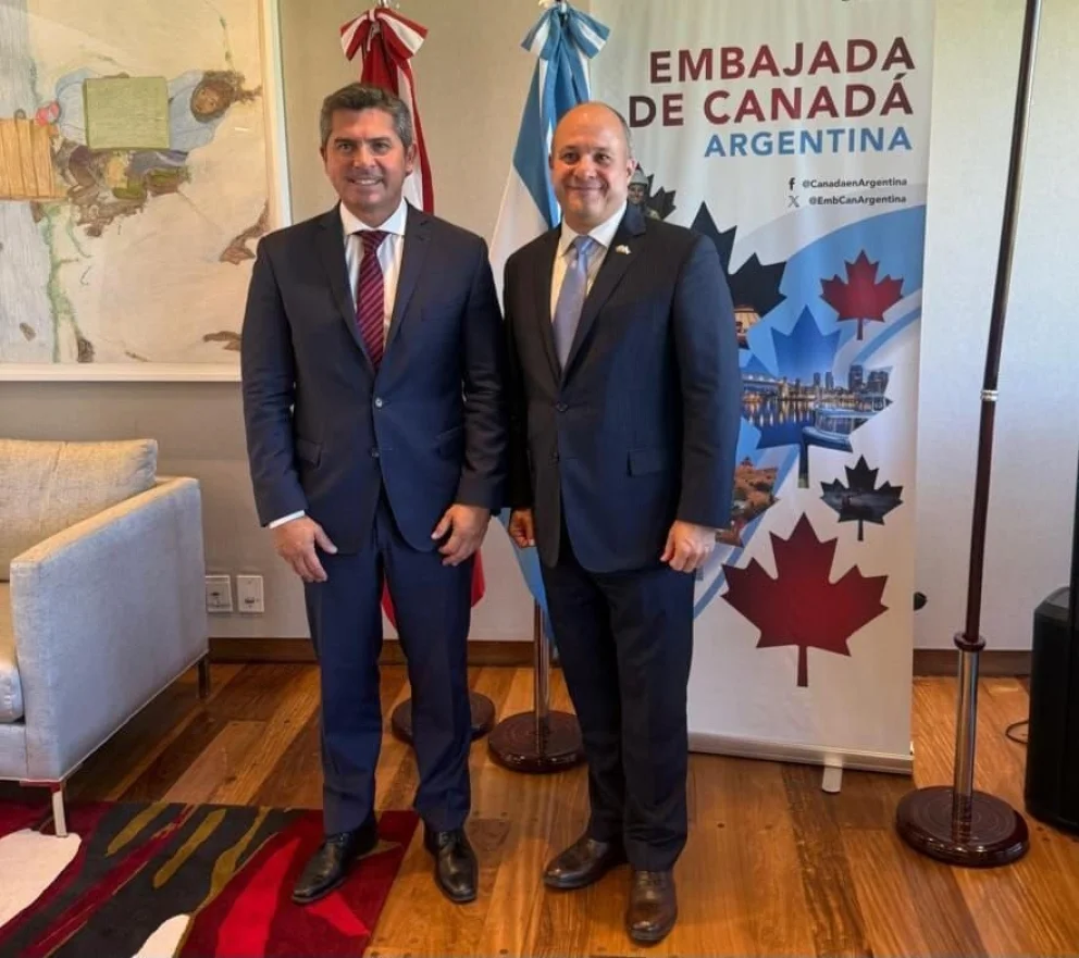 Orrego se reunió con el embajador de Canadá en Argentina | Cosmos Fm