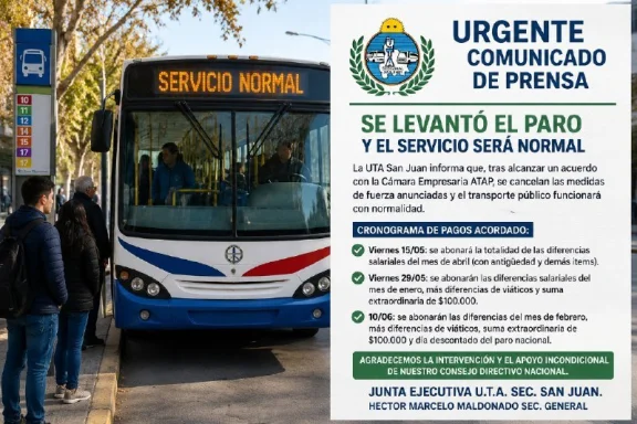 Se levantó el paro de colectivos y el servicio será normal este jueves ...