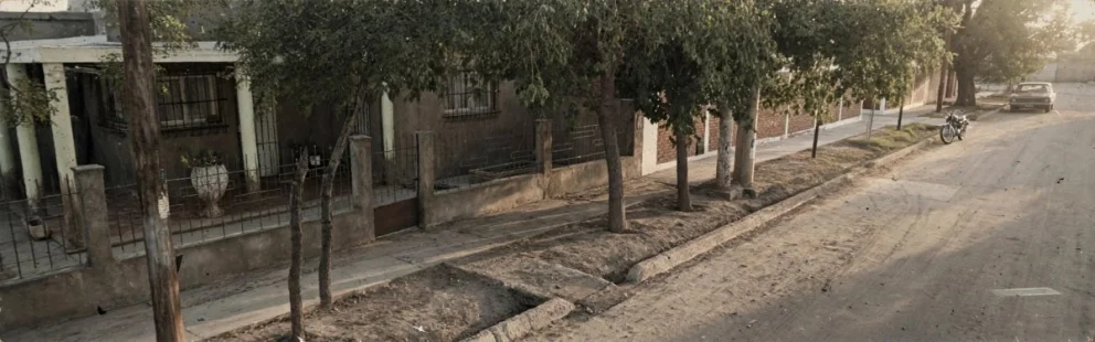 Imagen ilustrativa, IA, de la calle Estado de Irael, donde pereció Patetta.